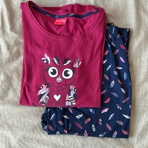 Owl pjs set NWOT